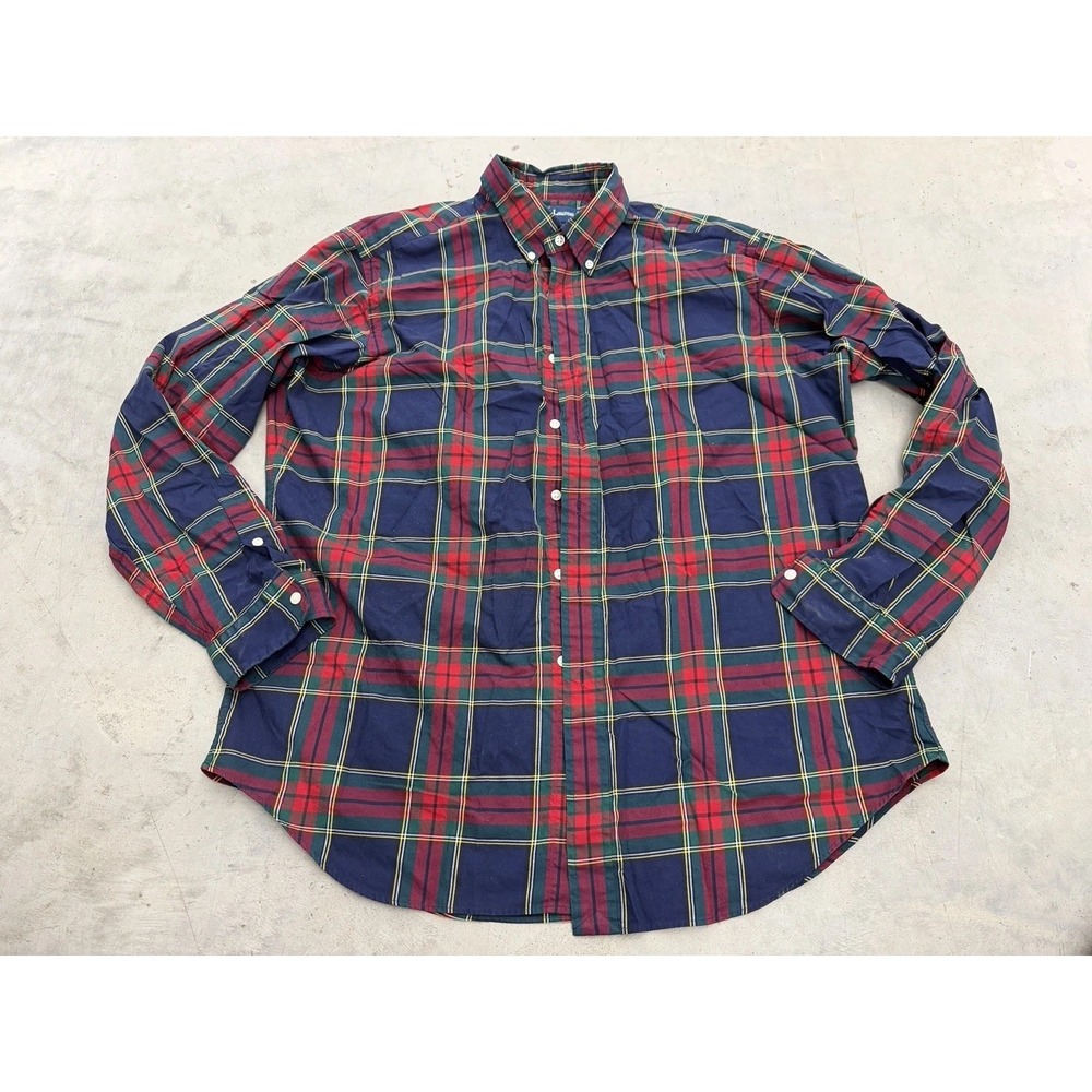 Polo Ralph Lauren Men's Long Sleeve Button-Down Shirt Multicolor Plaid Size XL